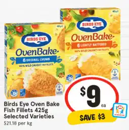 IGA Birds Eye Oven Bake Fish Fillets offer