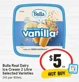 IGA Bulla Real Dairy Ice Cream offer