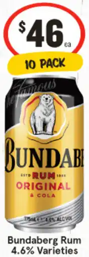 IGA Bundaberg Rum offer