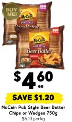 Drakes McCain Pub Style Beer Batter Chips or Wedges offer