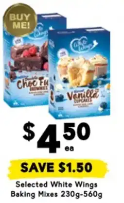 Drakes Selected White Wings Baking Mixes offer