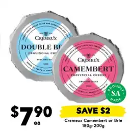 Drakes Cremeux Camembert or Brie offer