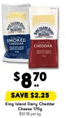 Drakes King Island Dairy Cheddar Cheese offer
