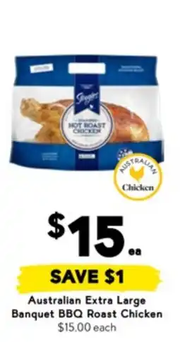 Drakes Australian Extra Large Banquet BBQ Roast Chicken offer