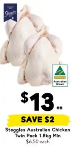 Drakes Steggles Australian Chicken Twin Pack offer