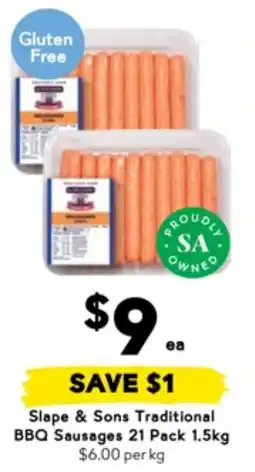 Drakes Slape & Sons Traditional BBQ Sausages offer
