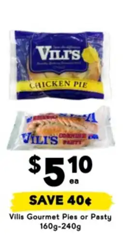 Drakes Vilis Gourmet Ples or Pasty offer