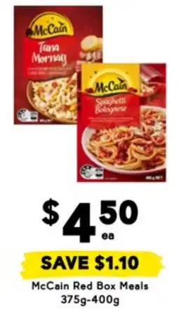 Drakes McCain Red Box Meals offer