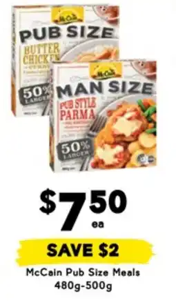 Drakes McCain Pub Size Meals offer