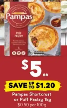 Drakes Pampas Shortcrust or Puff Pastry offer