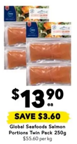 Drakes Global Seafoods Salmon Portions Twin Pack offer