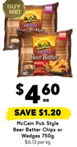 Drakes McCain Pub Style Beer Batter Chips or Wedges offer