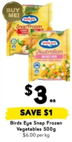 Drakes Birds Eye Snap Frozen Vegetables offer