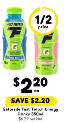 Drakes Gatorade Fast Twitch Energy Drinks offer