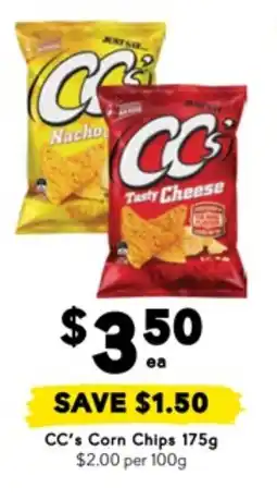 Drakes CC's Corn Chips offer