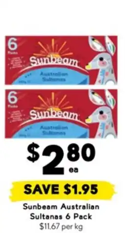 Drakes Sunbeam Australian Sultanas offer
