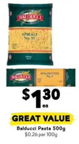 Drakes Balducci Pasta $0.26 per 100g offer
