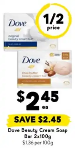 Drakes Dove Beauty Cream Soap Bar offer