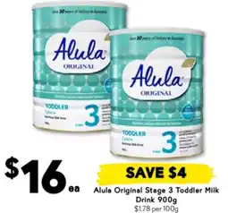 Drakes Alula Original Stage 3 Toddler Milk Drink offer