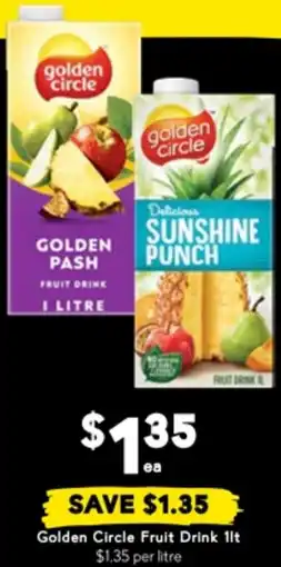 Drakes Golden Circle Fruit Drink offer