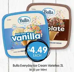 Spudshed Bulla Everyday Ice Cream offer