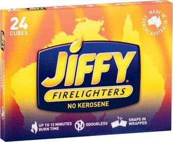Coles Jiffy Firelighters 24 Pack offer