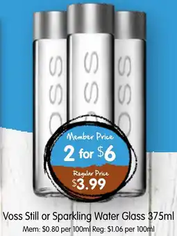Spudshed Voss Still or Sparkling Water Glass offer