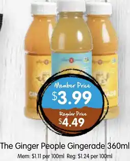 Spudshed The Ginger People Gingerade offer