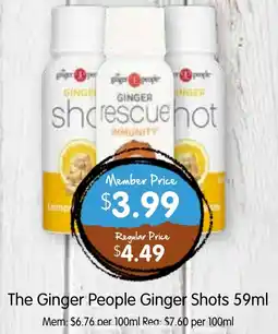 Spudshed The Ginger People Ginger Shots offer