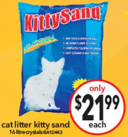 Cheap as Chips cat litter kitty sand offer