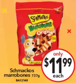 Cheap as Chips Schmackos marrobones offer