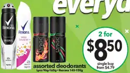 Cheap as Chips Assorted deodorants offer