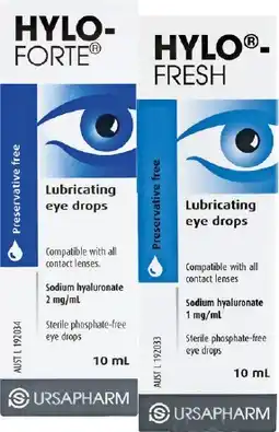 Soul Pattinson Chemist Hylo-Forte and Hylo-Fresh Lubricating Eye Drops 10mL offer
