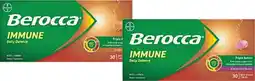 Soul Pattinson Chemist Berocca Immune Daily Defence Orange or Blackcurrant Flavour 30 Effervescent Tablets offer