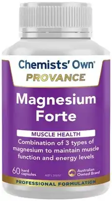 Amcal Pharmacies Chemists’ Own Provance Magnesium Forte 60 Capsules offer
