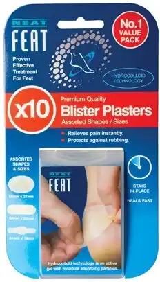 Amcal Pharmacies Neat Feat Blister Plasters 10 Pack offer
