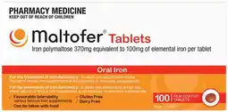 Amcal Pharmacies Maltofer Oral Iron 100 Tablets offer