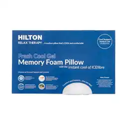Pillow Talk Relax Therapy Medium Gel Infused Memory Foam Pillow by Hilton offer