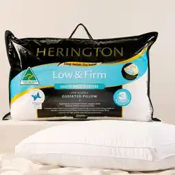 Pillow Talk Gusseted Low Firm Pillow by Herington offer