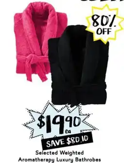 Drakes Selected Weighted Aromatherapy Luxury Bathrobes offer