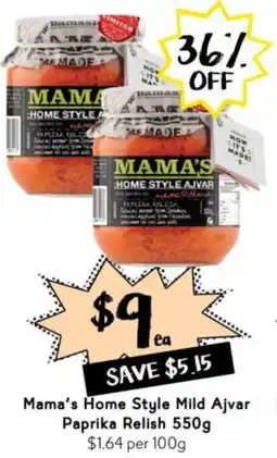 Drakes Mama's Home Style Mild Ajvar Paprika Relish offer
