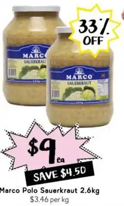 Drakes Marco Polo Sauerkraut offer