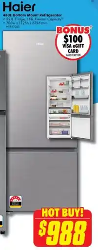 The Good Guys Bottom Mount Refrigerator offer