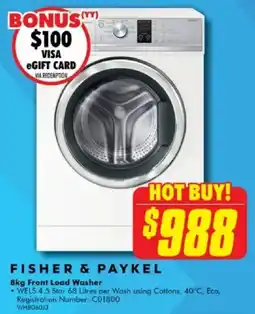 The Good Guys Front Load Washer offer
