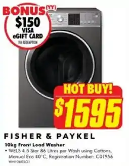 The Good Guys Front Load Washer offer