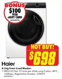 The Good Guys Front Load Washer offer