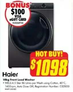 The Good Guys Front Load Washer offer