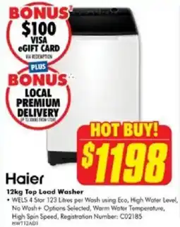 The Good Guys Top Load Washer offer