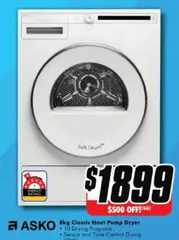The Good Guys 8 kg classic heat pump dryer offer