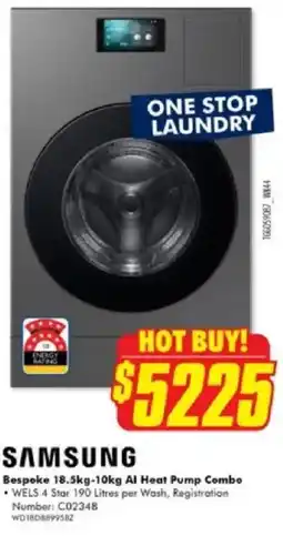 The Good Guys Bespoke Al Heat Pump Combo offer